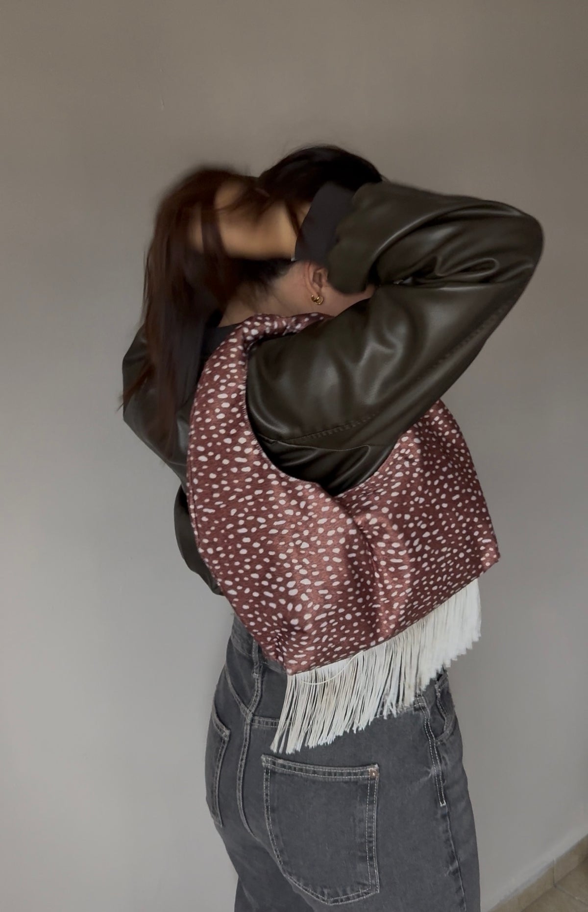 Capri Bag en tono Bambi Print