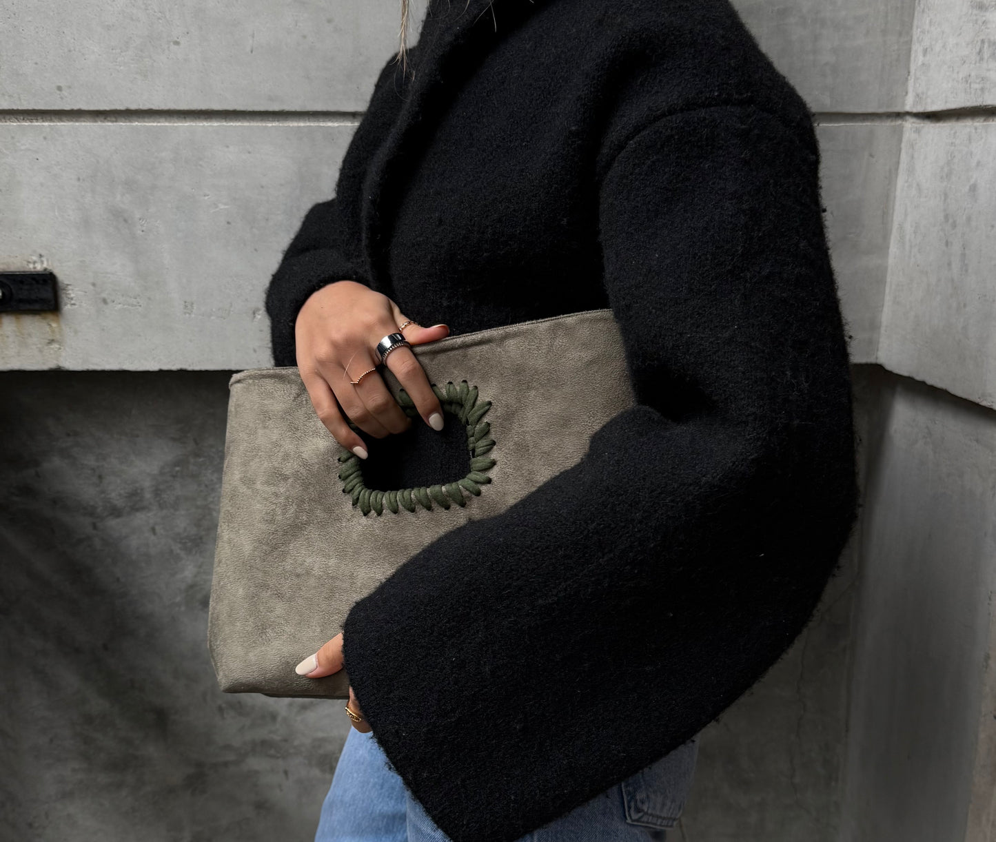 Flué Wide en Tono Olive